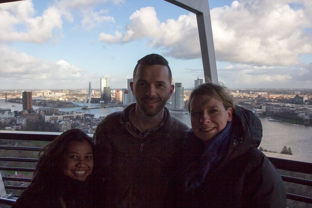 Roland mit seiner Frau und ich 2016 in Rotterdam